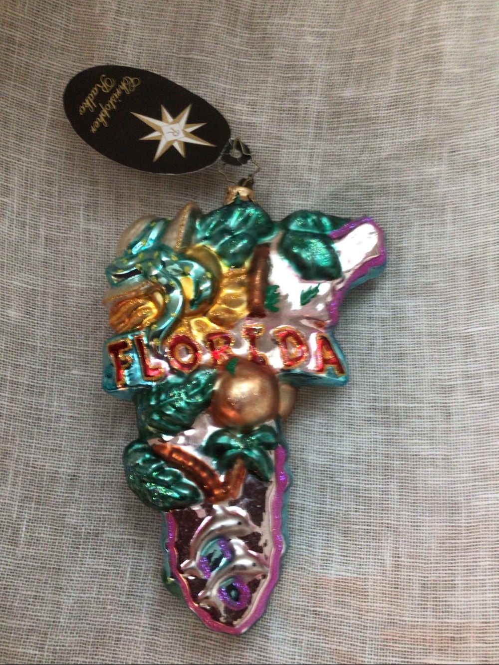 Christopher Radko “Sunshine State of Mind” Florida ornament with tag